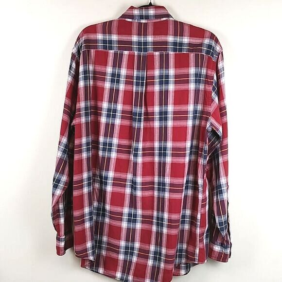Brooks Brothers Men's Cotton Plaid Long Sleeve Button Down Shirt Preppy Size M - Picture 9 of 11